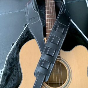 Sangle de guitare confort en cuir - sur commande
