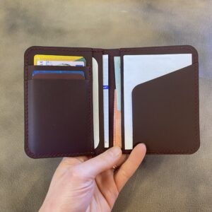 Portefeuille en cuir de vachette - En Stock